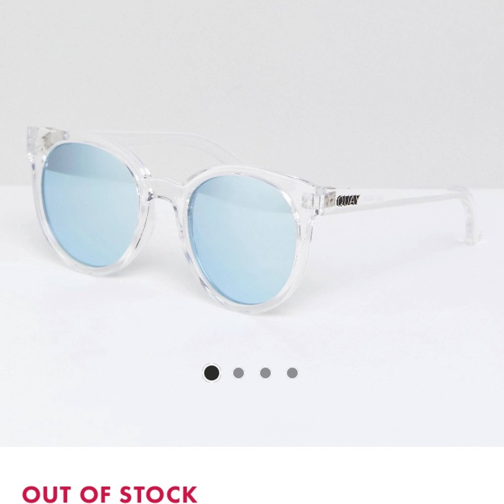NWT Quay “like wow” clear blue cat eye sunnies - Picture 4 of 5